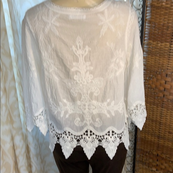 BoHo chic crocheted Fringed with feathered tie - Picture 4 of 8